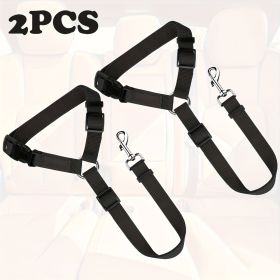 The Two - Piece Dog Leash Set Is Made Of Wear - Resistant And Skin - Friendly Materials. With Excellent Quality, It Meets Various Travel Needs Of (Option: Black)