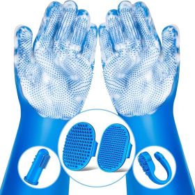 6PCS Pet Grooming Kit for Dogs (Color: Blue)